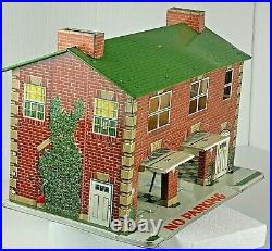 Rare Marx Tin Two Story Fire House 1954