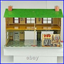 Rare Marx Tin Two Story Fire House 1954