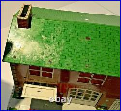 Rare Marx Tin Two Story Fire House 1954