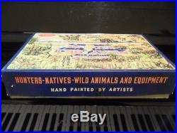 Rare Marx figure set miniature Play Set Hunters Natives Wild Life MIB