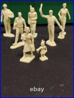 Rare Nm Marx #5980 Sears Shopping Center 14pc Cream People Figures