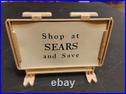 Rare Nm Marx #5980 Sears Shopping Center Double Sided Sign In Frame