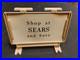 Rare Nm Marx #5980 Sears Shopping Center Double Sided Sign In Frame
