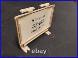 Rare Nm Marx #5980 Sears Shopping Center Double Sided Sign In Frame