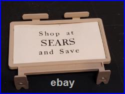Rare Nm Marx #5980 Sears Shopping Center Double Sided Sign In Frame
