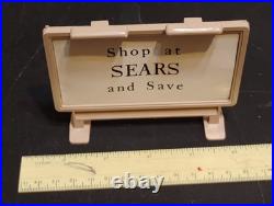 Rare Nm Marx #5980 Sears Shopping Center Double Sided Sign In Frame
