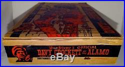 Rare Old-store Mib Disney 1955 Davy Crockett At The Alamomarx Play Set #3530