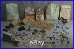 Rare Original 1961 Marx Giant Battle Of Blue And Gray CIVIL War Playset In Box