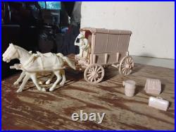 Rare Original 1972 Marx battle of Little BigHorn SUPPLY WAGON Custer Playset