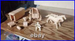 Rare Original 1972 Marx battle of Little BigHorn SUPPLY WAGON Custer Playset