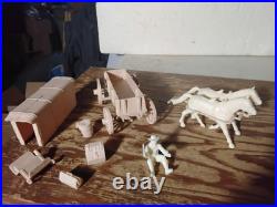 Rare Original 1972 Marx battle of Little BigHorn SUPPLY WAGON Custer Playset