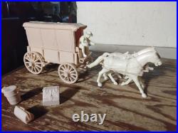 Rare Original 1972 Marx battle of Little BigHorn SUPPLY WAGON Custer Playset