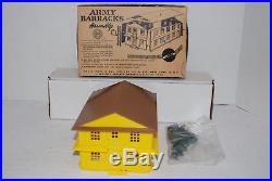 Rare Original Vintage Marx Marxville Army Barracks Play Set Orig Box