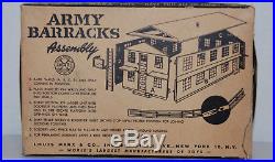 Rare Original Vintage Marx Marxville Army Barracks Play Set Orig Box