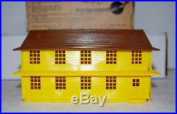 Rare Original Vintage Marx Marxville Army Barracks Play Set Orig Box