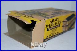 Rare Original Vintage Marx Marxville Army Barracks Play Set Orig Box