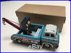 Rare Tin Toy Marx Wrecker Tow Truck Sears Allstate Service Station Playset Part