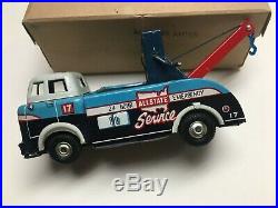 Rare Tin Toy Marx Wrecker Tow Truck Sears Allstate Service Station Playset Part