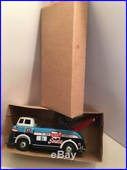 Rare Tin Toy Marx Wrecker Tow Truck Sears Allstate Service Station Playset Part