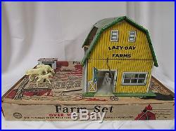 Rare VINTAGE MARX MODERN FARM SET SERIES 500 BARN ANIMALS WITH BOX Model 3941