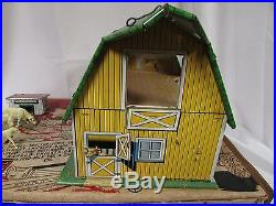 Rare VINTAGE MARX MODERN FARM SET SERIES 500 BARN ANIMALS WITH BOX Model 3941