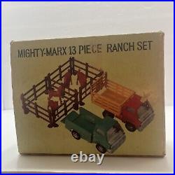 Rare Vintage 13 Piece Mighty Marx Ranch Set 1960s-1970s