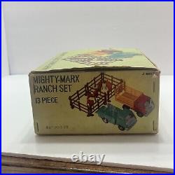 Rare Vintage 13 Piece Mighty Marx Ranch Set 1960s-1970s