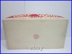 Rare Vintage 1950's Marx Fort York Play Set Soldiers & Indians With Original Box