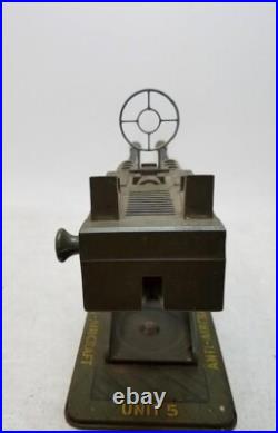 Rare Vintage 1950's Marx US Army Anti-Aircraft Metal Moving Machine Gun