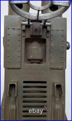 Rare Vintage 1950's Marx US Army Anti-Aircraft Metal Moving Machine Gun