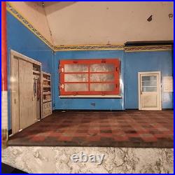 Rare Vintage 1950s Marx Tin Metal Litho Little Red School House Schoolhouse