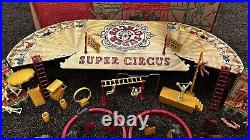 Rare Vintage 1952 Marx #4319 Litho Super Circus In Original Box And Instructions