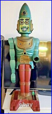 Rare Vintage 1960's Marx Big Loo Robot Stands 38 Tall! Robot Only See Descript