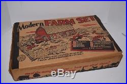 Rare Vintage 1960's Marx Modern Farm Set MIB Never used