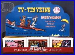 Rare Vintage 1961 Marx Tinykins postcard Miniature playset figures disneykins
