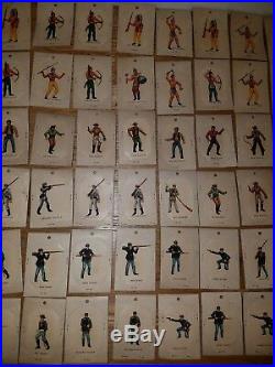 Rare Vintage 1962 Marx Tiny Traders Miniature playset Figures Indians SCARCE
