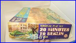 Rare Vintage MARX Miniature Play Set 20 MINUTES TO BERLIN! (Not Complete)
