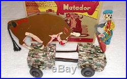 Rare Vintage Marx Ferdinand And Matador With Later Year Box Disney