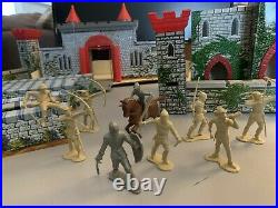 Rare Vintage Marx Medieval Castle Knights Robin Hood with Original Figures Playset