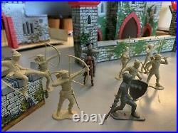Rare Vintage Marx Medieval Castle Knights Robin Hood with Original Figures Playset