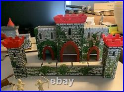 Rare Vintage Marx Medieval Castle Knights Robin Hood with Original Figures Playset