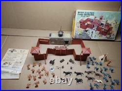 Rare Vintage Marx Toys #3681 Fort Apache Play Set 1964 99% Complete Set