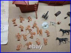 Rare Vintage Marx Toys #3681 Fort Apache Play Set 1964 99% Complete Set