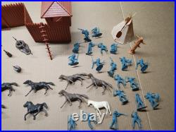Rare Vintage Marx Toys #3681 Fort Apache Play Set 1964 99% Complete Set