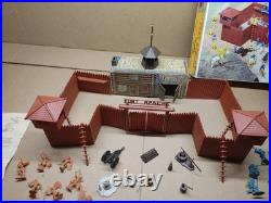 Rare Vintage Marx Toys #3681 Fort Apache Play Set 1964 99% Complete Set
