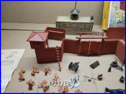 Rare Vintage Marx Toys #3681 Fort Apache Play Set 1964 99% Complete Set
