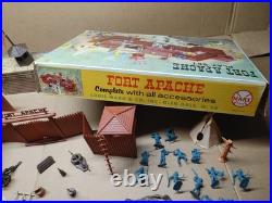 Rare Vintage Marx Toys #3681 Fort Apache Play Set 1964 99% Complete Set