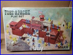 Rare Vintage Marx Toys #3681 Fort Apache Play Set 1964 99% Complete Set