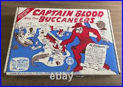 Rare Vintage Marx Toys Captain Blood The Buccaneers Playset Pirates In Box