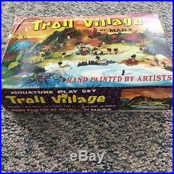 Rare Vintage Marx Troll Village Toy Playset